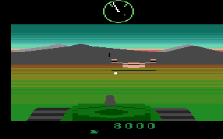 Battlezone (Atari 2600) screenshot: Something dangerous this way comes...