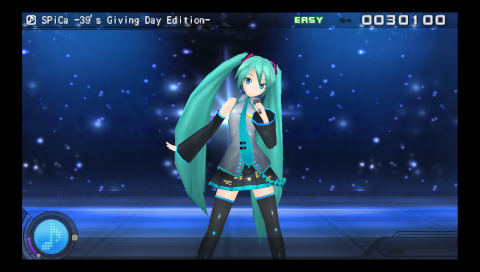 Hatsune Miku: Project DIVA Extend (PSP) screenshot: Singing