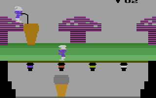 Smurfs Save the Day (Atari 2600) screenshot: I need to mix colors for this one