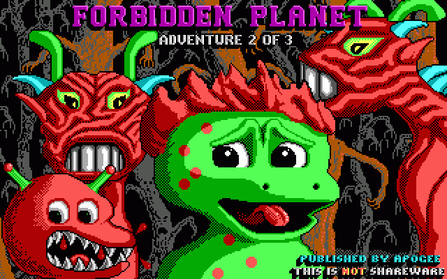 Cosmo's Cosmic Adventure (DOS) screenshot: Title screen from Episode 2