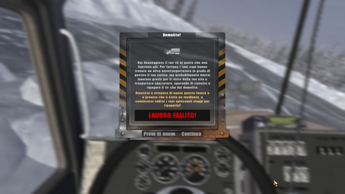 18 Wheels of Steel: Extreme Trucker (Windows) screenshot: I filed the mission! (Italian version).