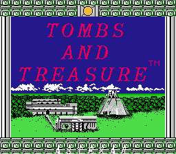 Tombs & Treasure (NES) screenshot: Title screen