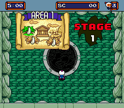 Mega Bomberman (Genesis) screenshot: Single Player Start
