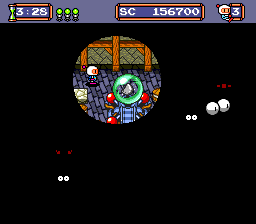 Mega Bomberman (TurboGrafx-16) screenshot: It's dark in here