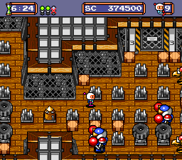 Mega Bomberman (TurboGrafx-16) screenshot: Boxer robots