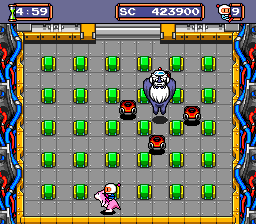 Mega Bomberman (TurboGrafx-16) screenshot: Final Boss - Phase 1