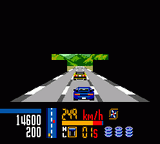 Chase H.Q. (Game Gear) screenshot: Coming out of the tunnel