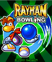 Rayman Bowling (J2ME) screenshot: Title screen