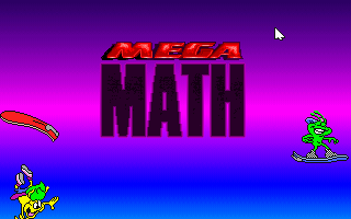Turbo Learning: Mega Math (DOS) screenshot: Title Screen