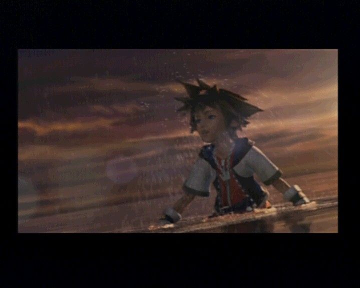 Kingdom Hearts (PlayStation 2) screenshot: Sora, main protagonist of the game.