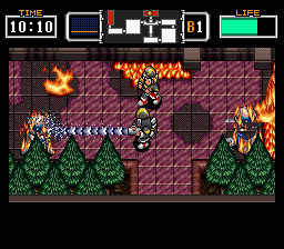 The Firemen (SNES) screenshot: Robots running amok