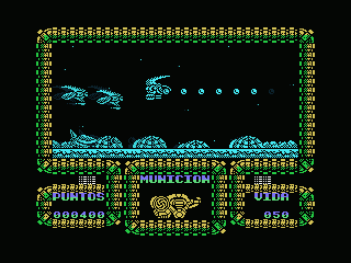 Meganova (MSX) screenshot: Crawling enemies