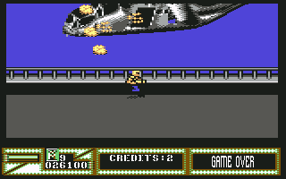 Mercs (Commodore 64) screenshot: Boss Damaged