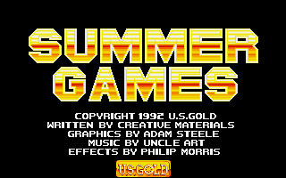Mega Sports (Amiga) screenshot: Title screen (Summer Games)