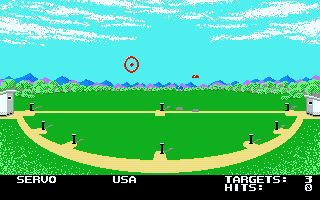 Mega Sports (Atari ST) screenshot: Skeet shooting (Summer Games)