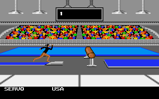 Mega Sports (Amiga) screenshot: Gymnastics (Summer Games)