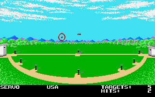 Mega Sports (Amiga) screenshot: Skeet shooting (Summer Games)