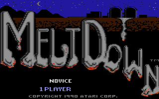 Meltdown (Atari 7800) screenshot: Title screen