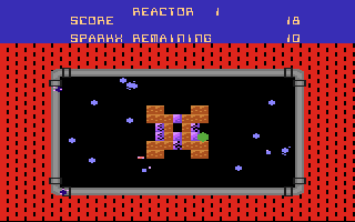 Meltdown (Atari 7800) screenshot: The reactor walls are caving in