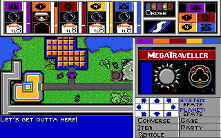MegaTraveller 1: The Zhodani Conspiracy (DOS) screenshot: On the surface