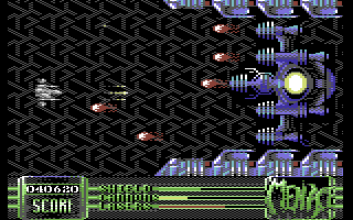 Menace (Commodore 64) screenshot: The second level boss