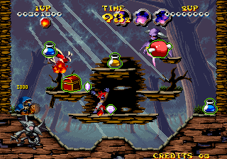 Nightmare in the Dark (Arcade) screenshot: One of the bosses is defeated
