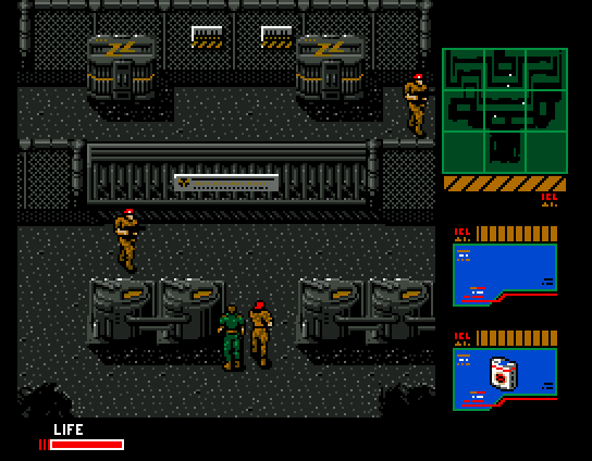 Metal Gear 2: Solid Snake (MSX) screenshot: No entrance in sight