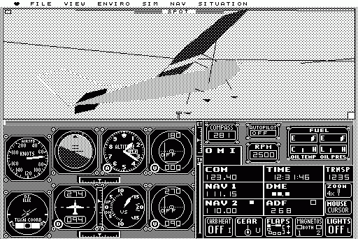 Microsoft Flight Simulator (Macintosh) screenshot: closeup of Cessna