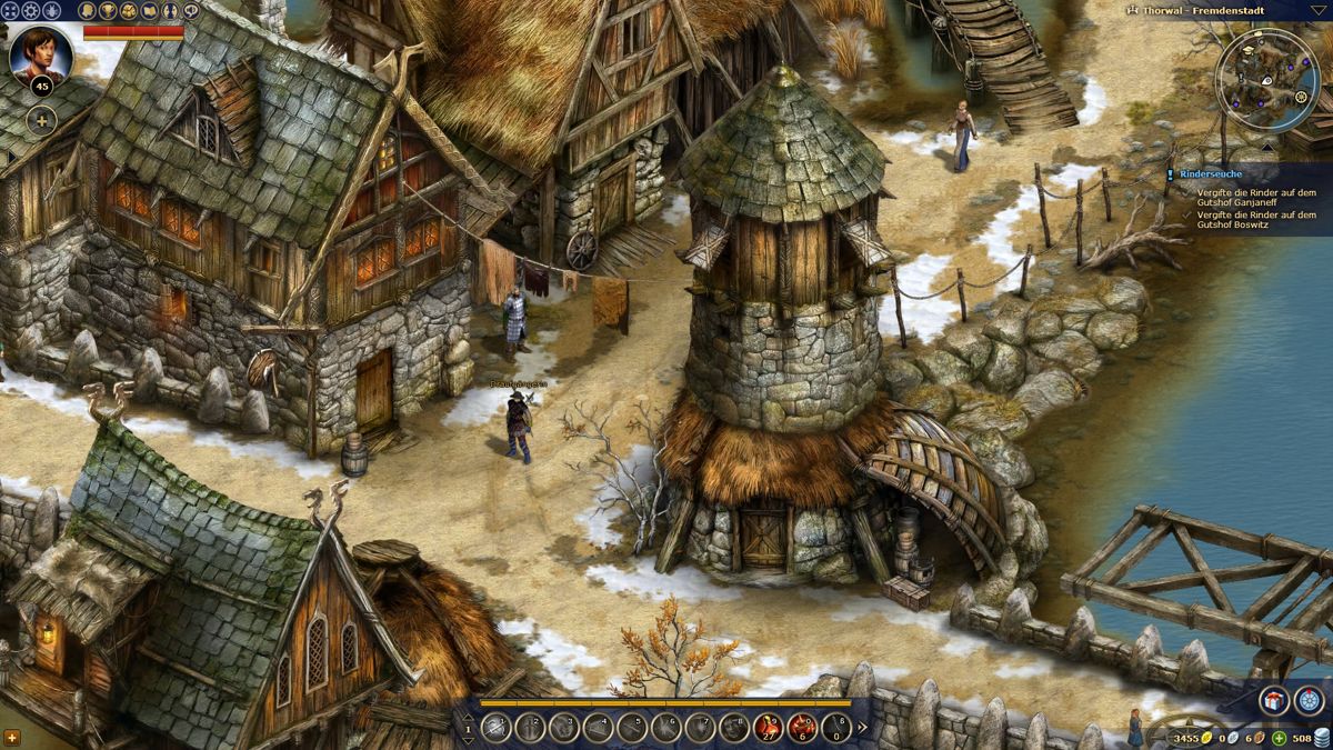 The Dark Eye: Herokon Online (Browser) screenshot: Gameplay in Thorwal