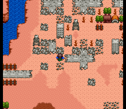 Metal Max 2 (SNES) screenshot: Half-ruined Nino City