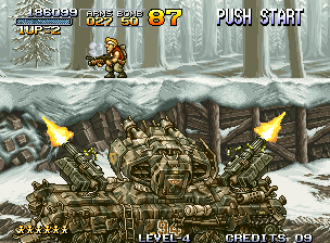 Metal Slug: Super Vehicle - 001 (Neo Geo) screenshot: Boss
