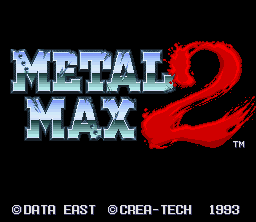 Metal Max 2 (SNES) screenshot: Title screen