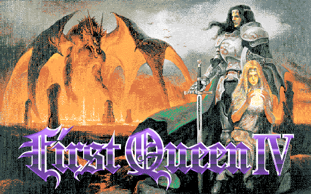 First Queen IV (PC-98) screenshot: Title screen