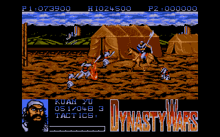 Screenshot of Dynasty Wars (Amiga, 1989) - MobyGames