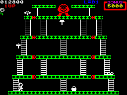 ZX Spectrum -=Donkey Kong AY=- Arcade ZX collection - YouTube