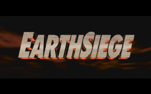 Metaltech: EarthSiege (DOS) screenshot: Title screen