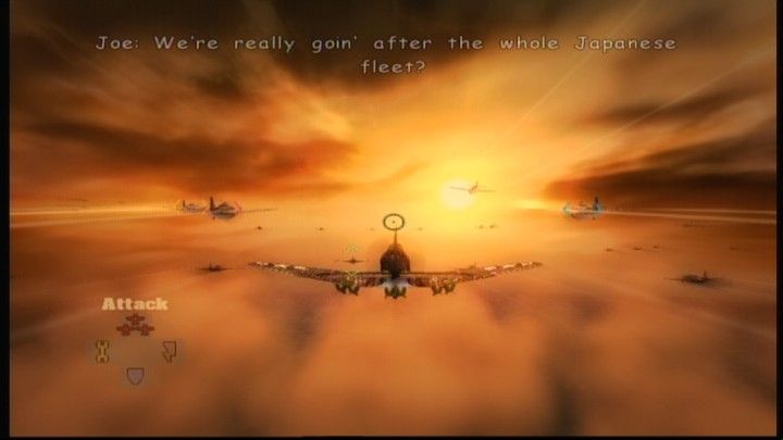 Blazing Angels: Squadrons of WWII (Xbox 360) screenshot: It is our turn to strike back at Japanese fleet now.