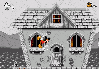 Mickey Mania (Genesis) screenshot: the edge..