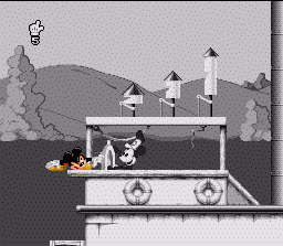Mickey Mania (SNES) screenshot: This guy looks familiar...