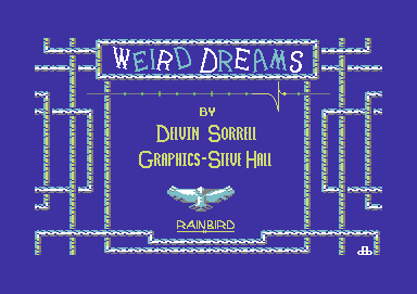 Weird Dreams (Commodore 64) screenshot: Title screen
