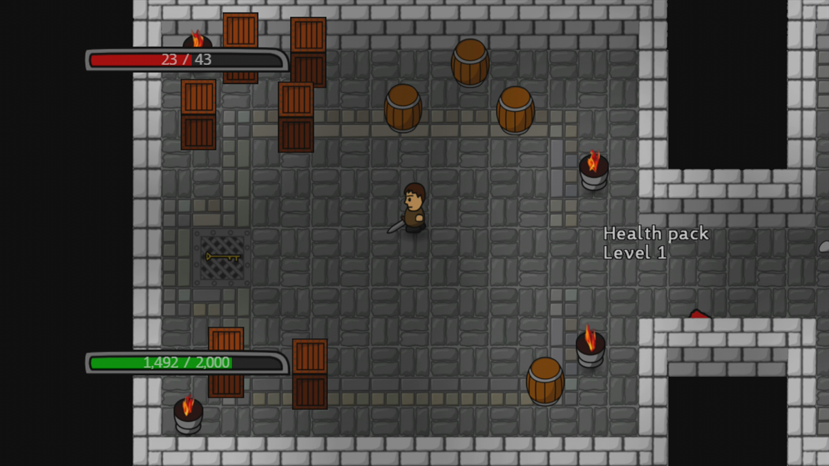 Wizard's Keep (Xbox 360) screenshot: Some doors require keys to open (Trial version)