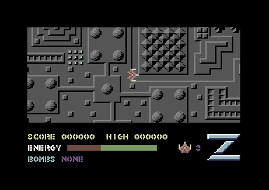 Z-Pilot (Commodore 64) screenshot: Starting out