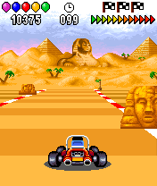 Balloon Race (J2ME) screenshot: Racing in Cairo.