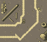 Micro Machines (Game Boy) screenshot: Warriors