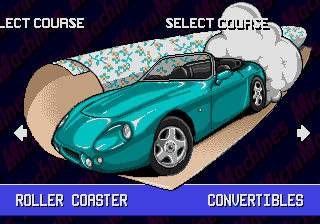 Micro Machines 2: Turbo Tournament (Genesis) screenshot: oohh, nice car
