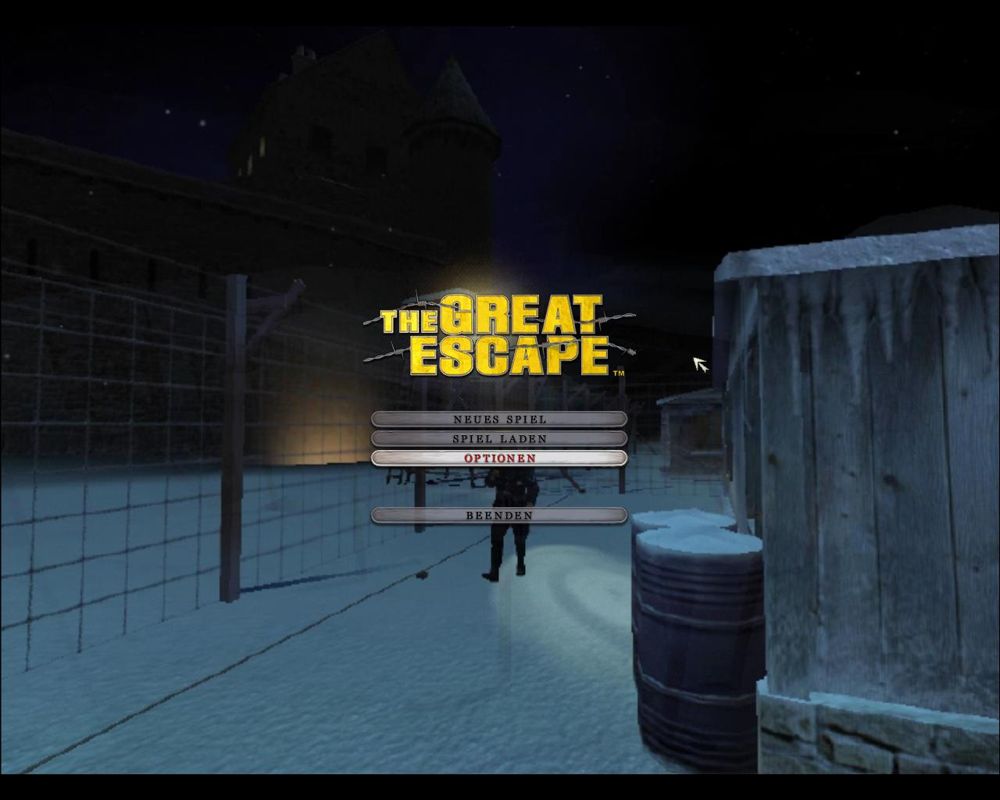 The Great Escape (Windows) screenshot: Main screen