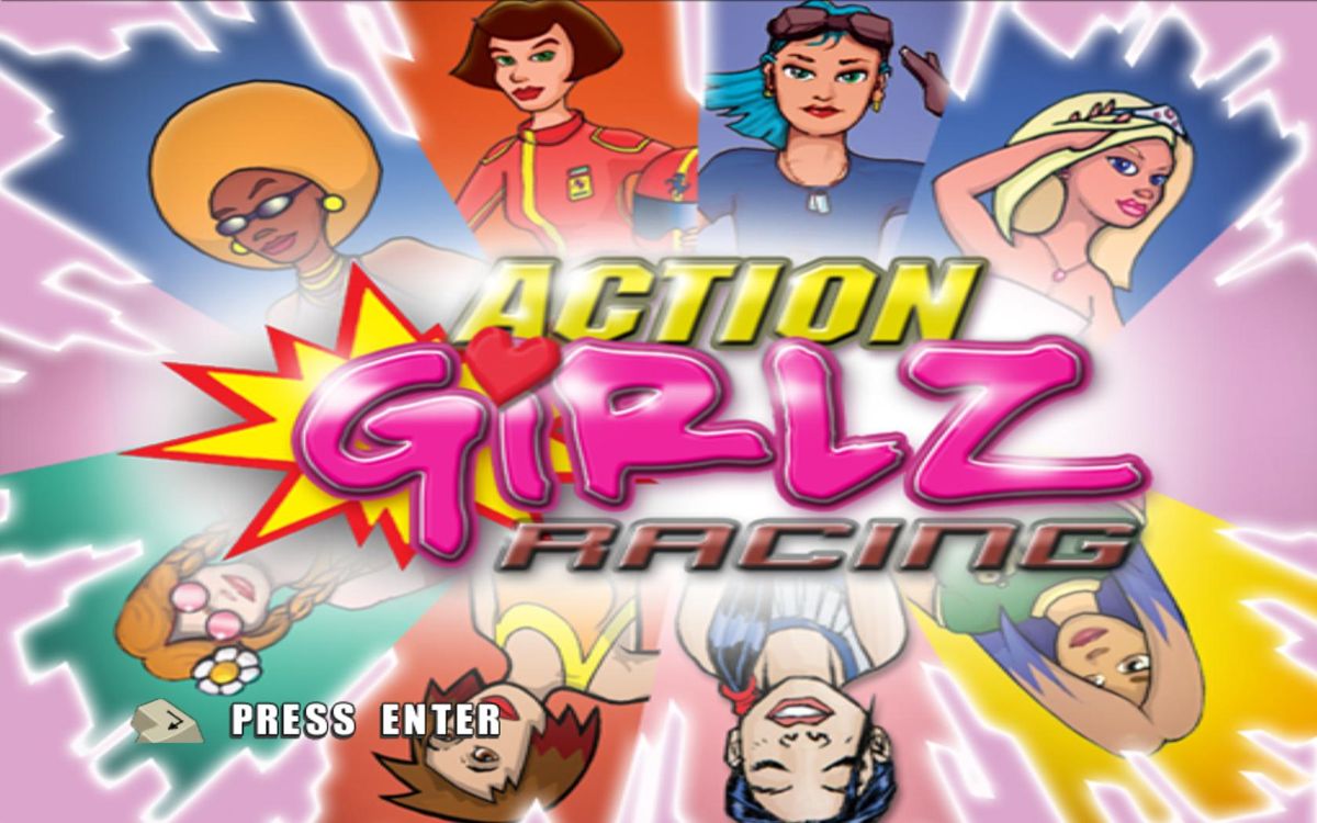Action Girlz Racing (Windows) screenshot: Start screen