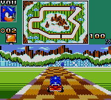 Sonic Drift 2 (Game Gear) screenshot: Hill Top 2