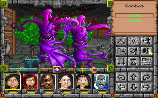 Might and Magic: Darkside of Xeen (DOS) screenshot: Goblins. Cute.
