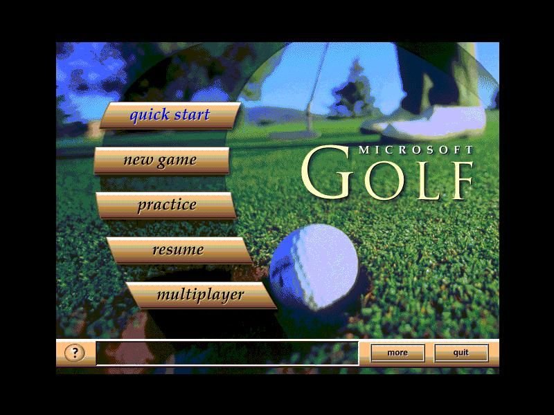 Microsoft Golf 3.0 (Windows) screenshot: Golf
